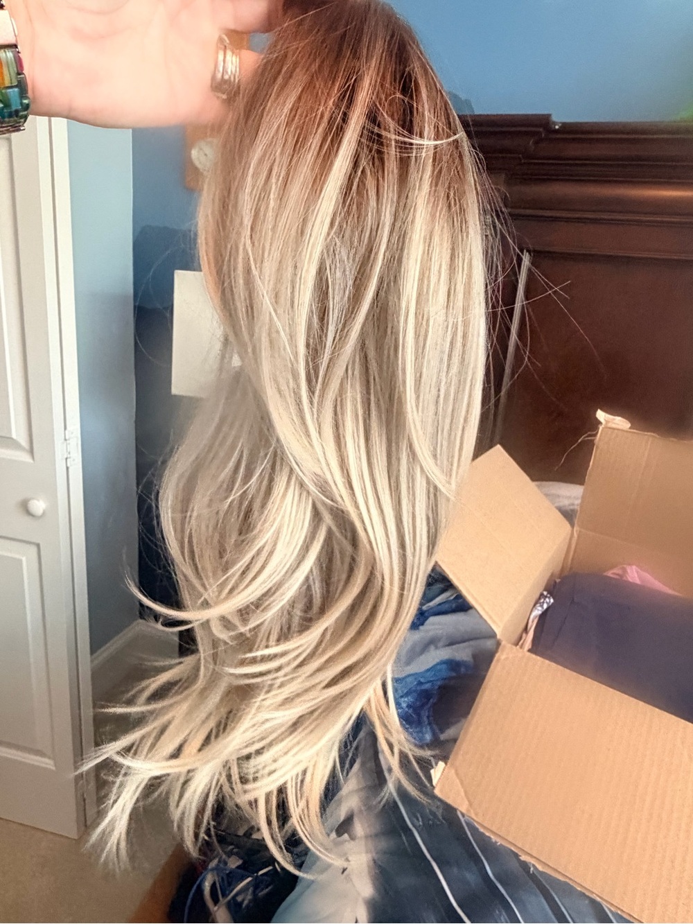 Blonde Long Layered Women's Hairpiece - Natural Blonde x2 wigs